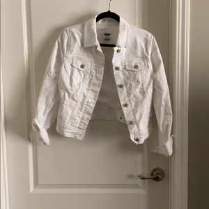 Old Navy white jean jacket